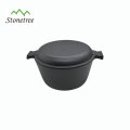 Gusseisen Dutch Oven Pre-Seasoned Pot Skillet Deckel